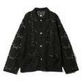Needles Widespread Collar Shirt - Raschel Lace (Black) - August Shop