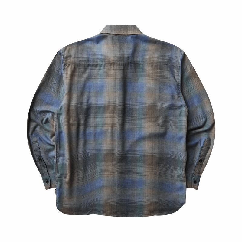 Neighborhood Hombre Check LS Shirt (Purple) - August Shop