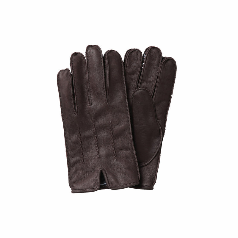 Neighborhood Leather EMB Gloves (Brown) - August Shop