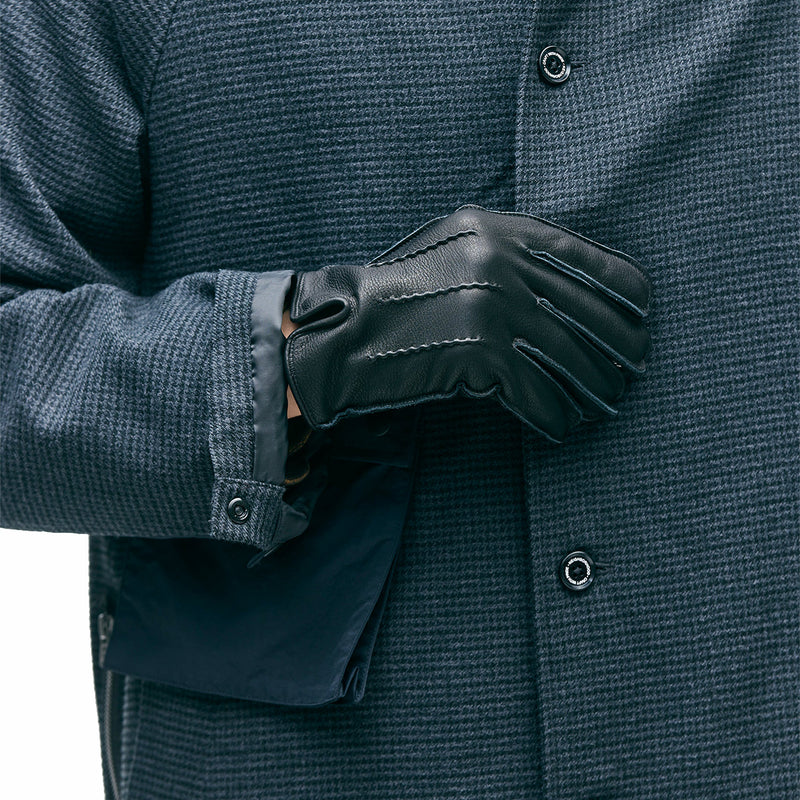 Neighborhood Leather EMB Gloves (Brown) - August Shop