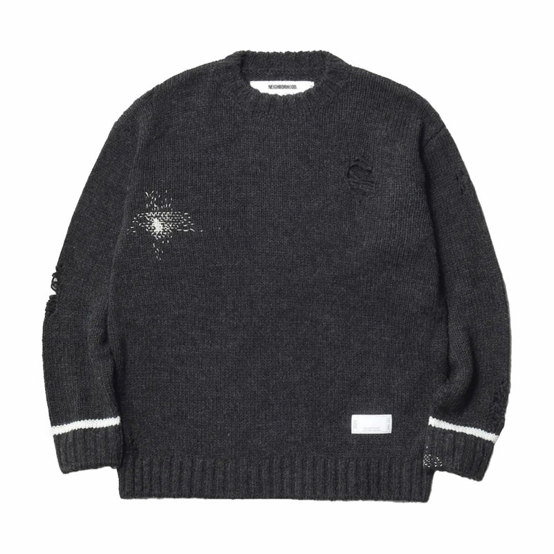Neighborhood Savage Crewneck Sweater (Charcoal) - August Shop