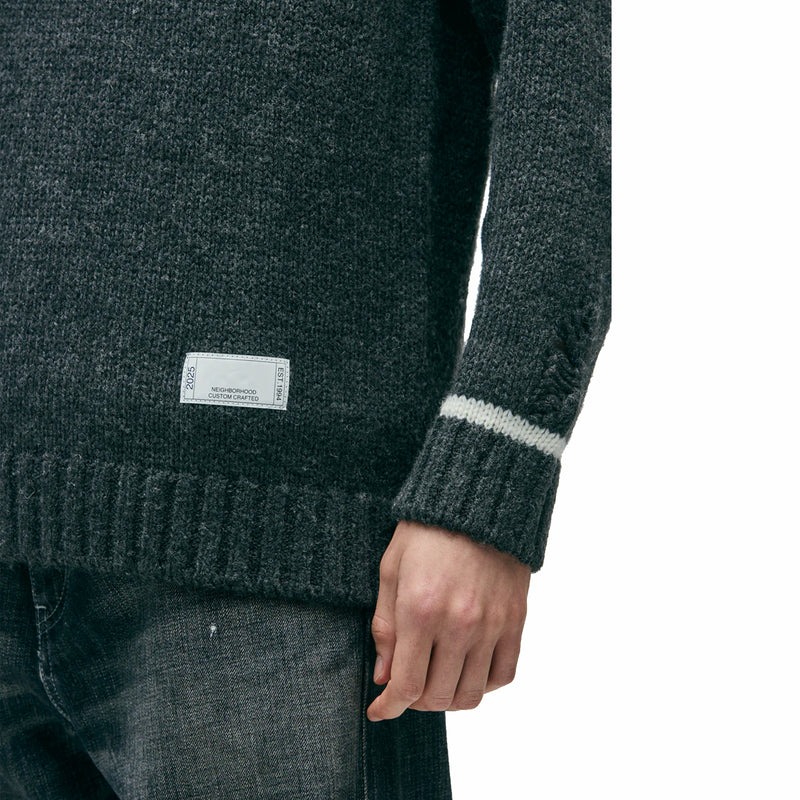Neighborhood Savage Crewneck Sweater (Charcoal) - August Shop