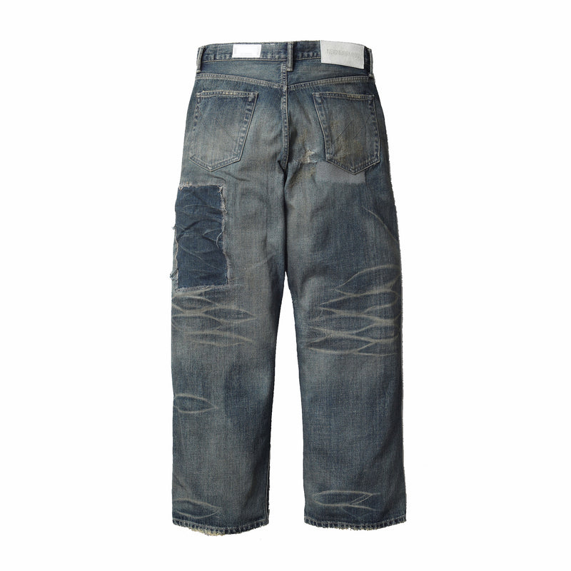 Neighborhood Savage Denim DP Wide Pants (Indigo) - August Shop