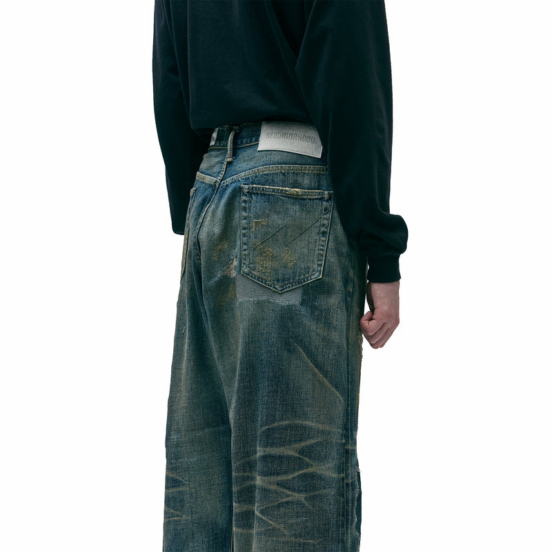 Neighborhood Savage Denim DP Wide Pants (Indigo) - August Shop