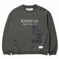Neighborhood Savage Sweatshirt LS (Olive Drab) - August Shop