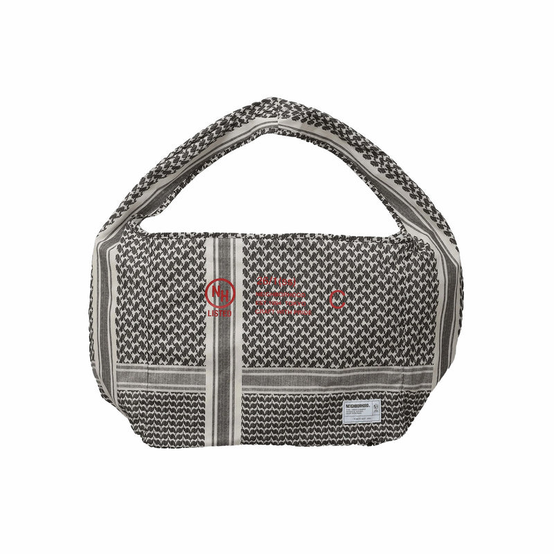 Neighborhood Shemagh Newspaper Bag (Black) - August Shop