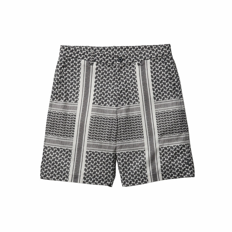Neighborhood Shemagh Pattern Short Pants (Black) - August Shop