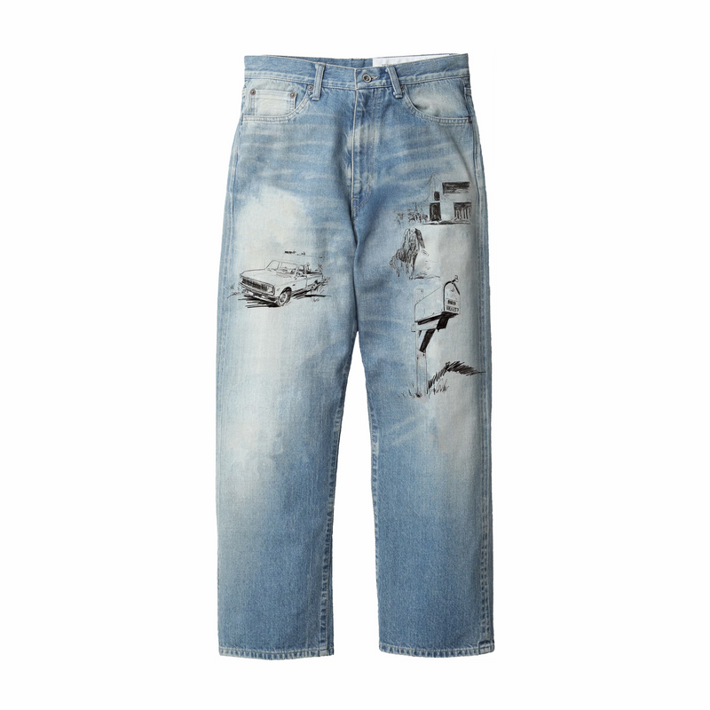 Neighborhood x OOTD . Washed DP Basic Denim Pants (Indigo) - August Shop