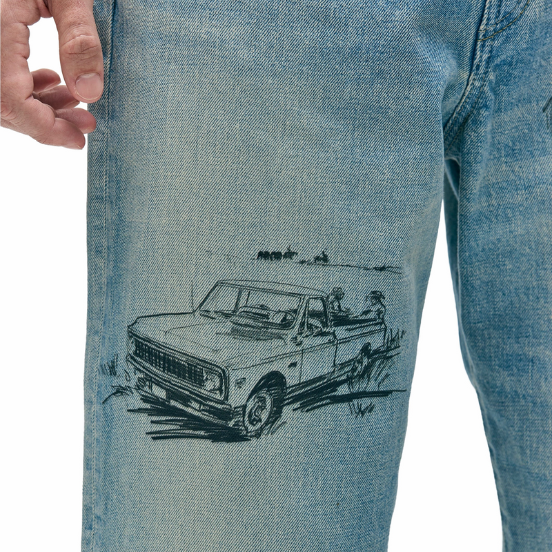 Neighborhood x OOTD . Washed DP Basic Denim Pants (Indigo) - August Shop