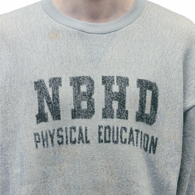 Neighborhood x TOLQ . Sweatshirt Pattern Sweater (Grey) - August Shop