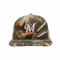 New Era x August - Milwaukee Brewers 5 Panel Snapback Cap (Real Tree Camo/Neon Orange) - August Shop