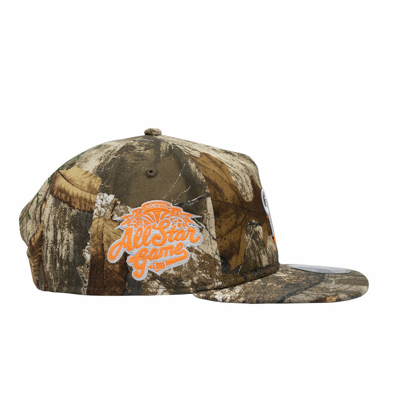 New Era x August - Milwaukee Brewers 5 Panel Snapback Cap (Real Tree Camo/Neon Orange) - August Shop