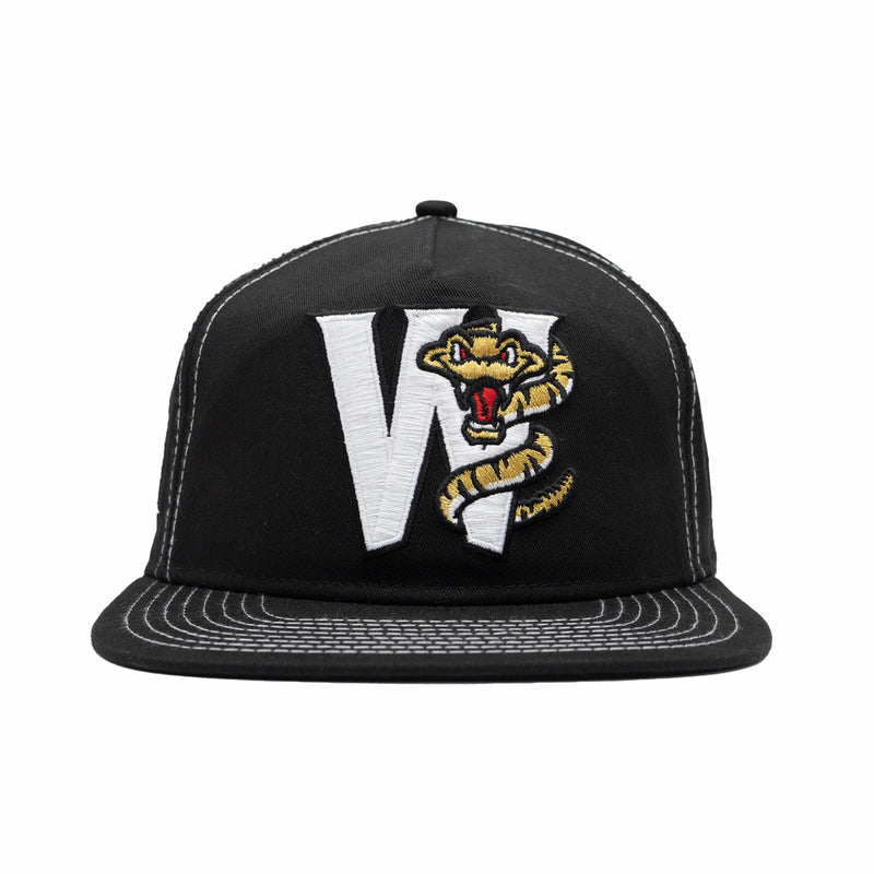 New Era x August - Wisconsin Timber Rattlers 5 Panel Snapback Cap (Black/White) - August Shop