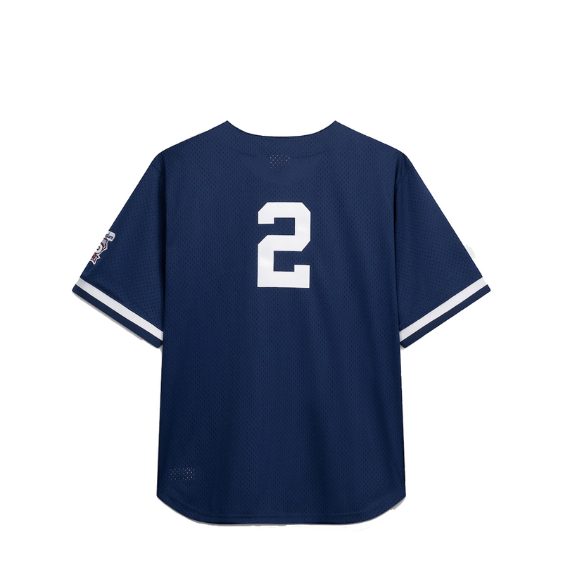 NEW YORK YANKEES DEREK JETER BUTTON UP JERSEY NAVY