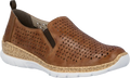 Quarter turn view Women's Rieker Footwear style name Nikita 51 in color Cuoio. Sku: N4251-22