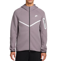 NRG TECH FLEECE ZIP HOODIE VIOLET ORE/WHITE