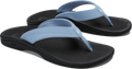 Quarter turn view Women's OluKai Footwear style name Ohana in color Ocean Fog. Sku: 20110-FN40