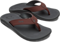 Quarter turn view Men's OluKai Footwear style name Ohana in color Canoe/ Rock. Sku: 10110-12RK