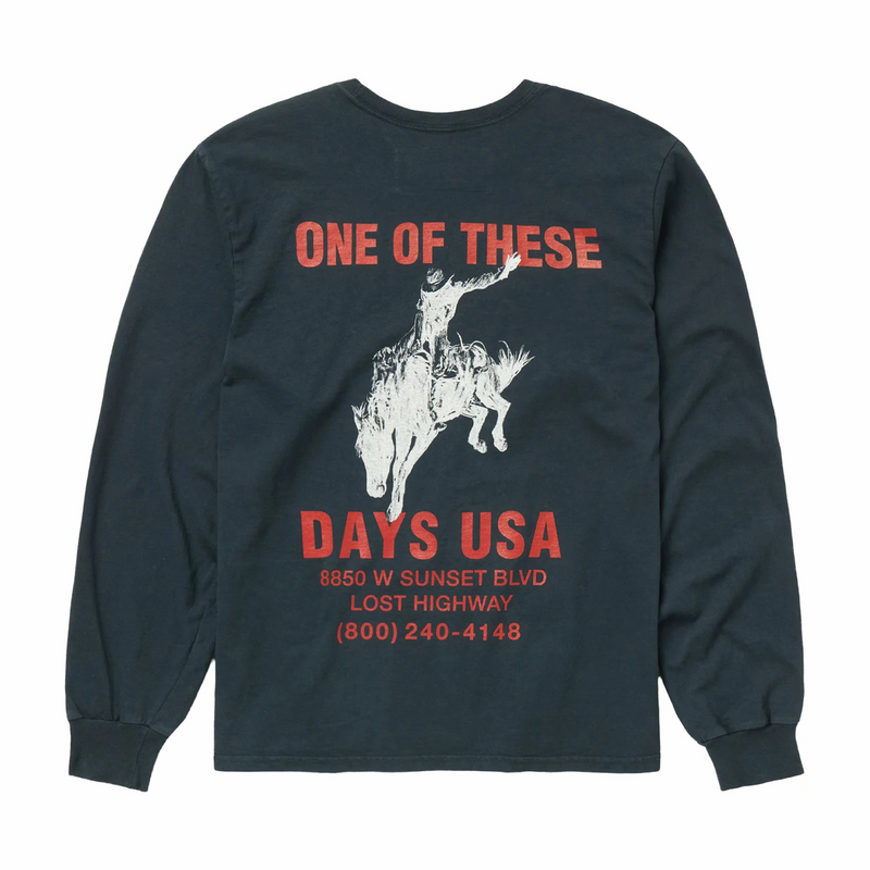 One Of These Days Break On Through Long Sleeve T-Shirt (Black) - August Shop
