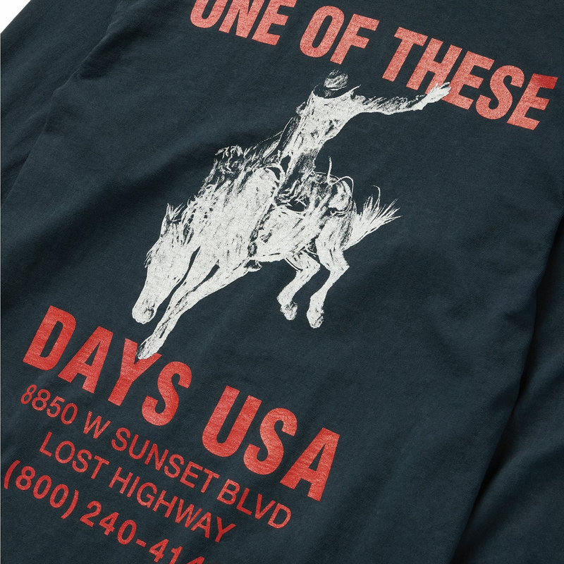 One Of These Days Break On Through Long Sleeve T-Shirt (Black) - August Shop