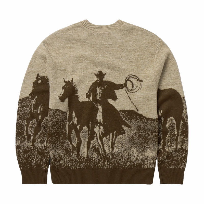 One Of These Days Spirit Of The Planes Knit Sweater (Brown) - August Shop