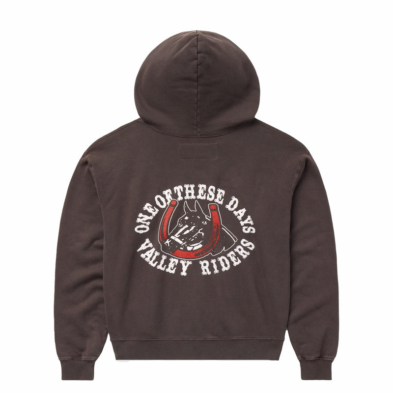One Of These Days Valley Riders Zip Hoodie (Sun Faded Washed Brown) - August Shop