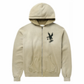 One Of These Days Where Eagles Dare Zip Hoodie (Sand) - August Shop