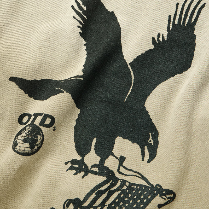 One Of These Days Where Eagles Dare Zip Hoodie (Sand) - August Shop