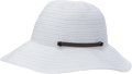 Quarter turn view Women's Pistil Hats style name Opal Straw Hat in color Ivory. Sku: 0324-IVORY