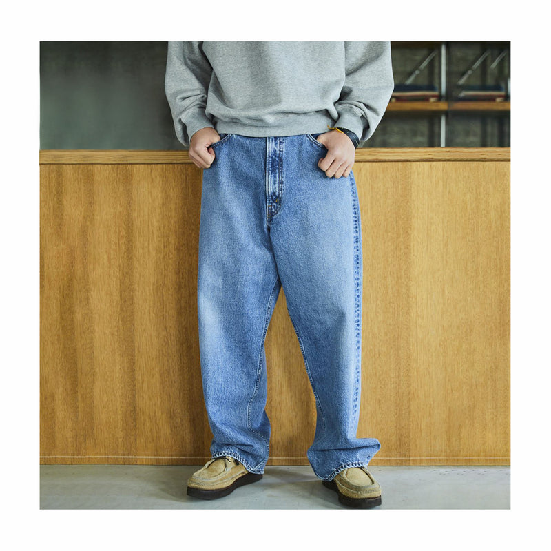 OrSlow 100 Super Dad's Denim - Used Wash (Blue) - August Shop