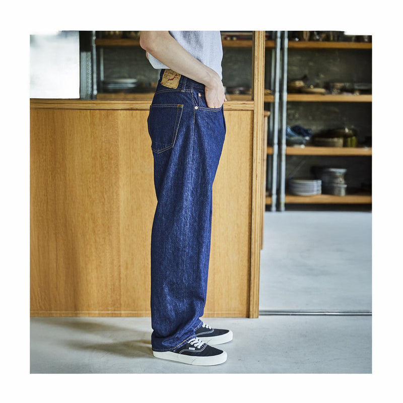 OrSlow 101 Dad's Fit Denim - One Wash (Blue) - August Shop