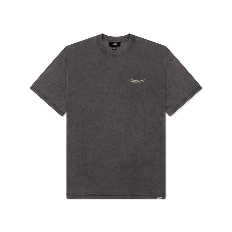 OWNERS CLUB SCRIPT T-SHIRT VINTAGE GREY