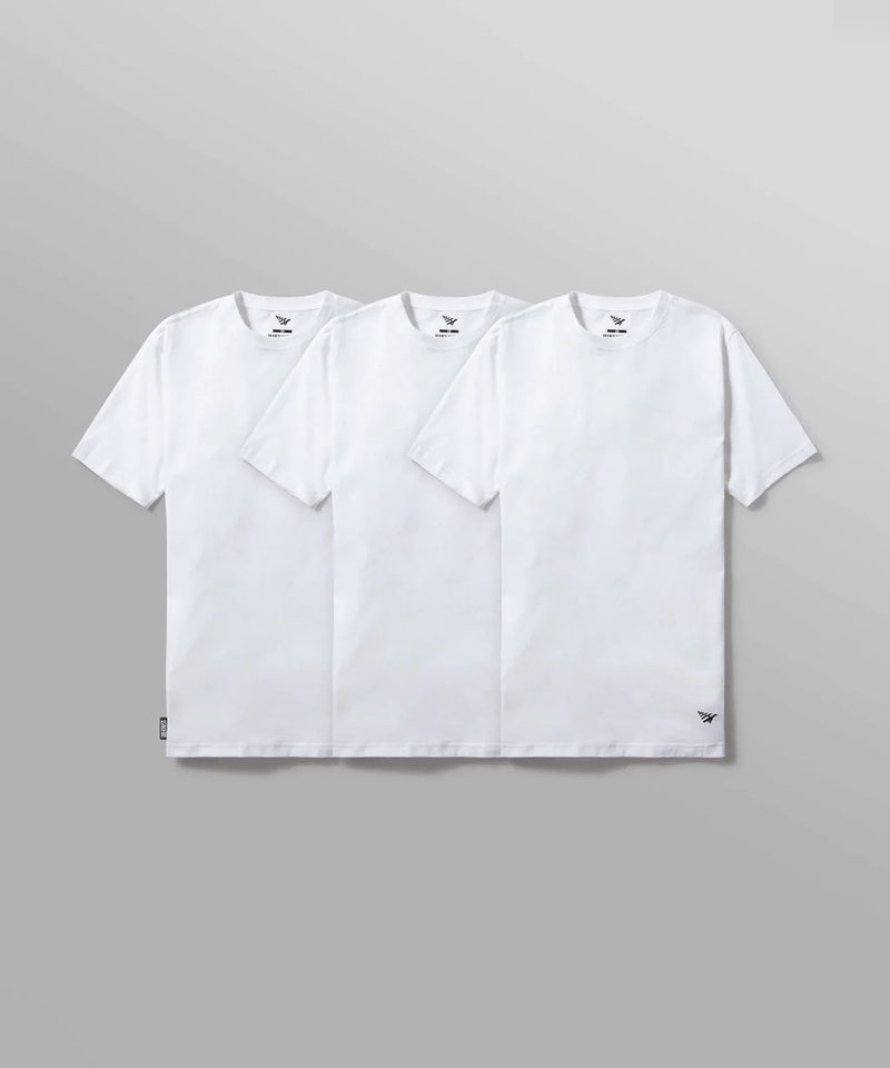 Paper Planes Essential 3pk Tee- WHITE