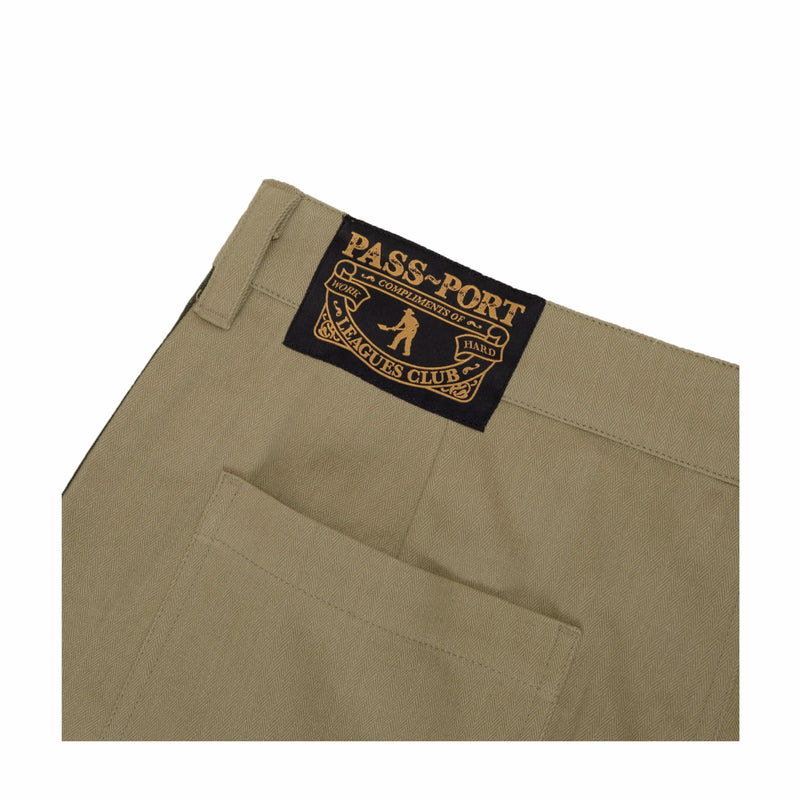 Pass~Port Herringbone Leagues Club Stripe Short (Stone/Black) - August Shop