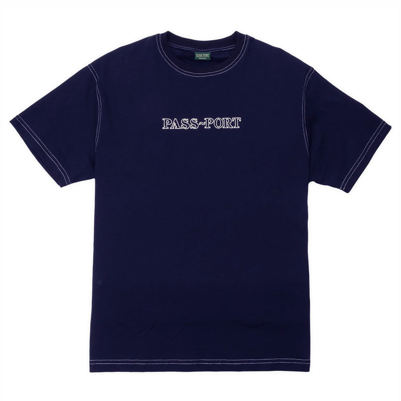 Pass~Port Official Organic Cotton Tee (Navy) - August Shop