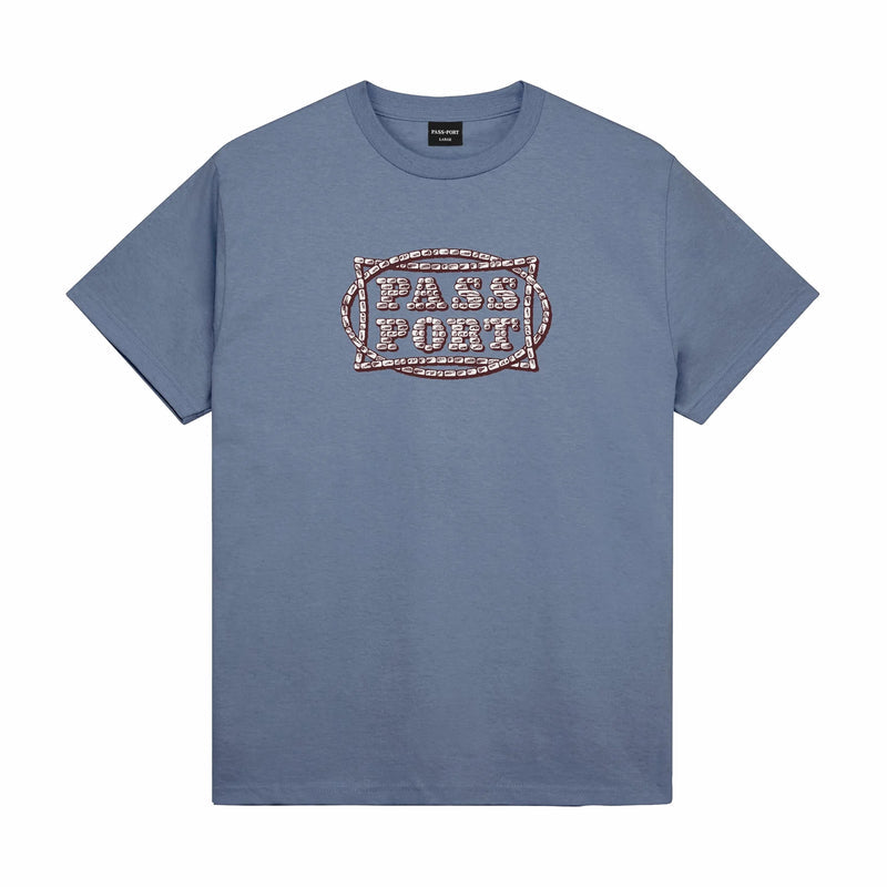Pass~Port Stone Circle Tee (Washed Out Blue) - August Shop