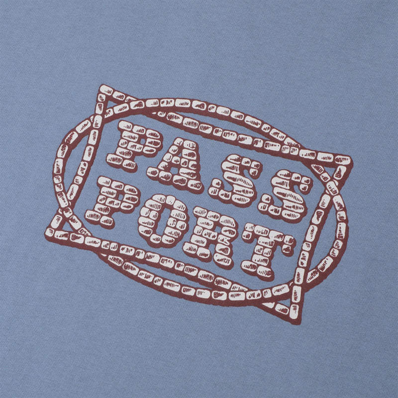Pass~Port Stone Circle Tee (Washed Out Blue) - August Shop