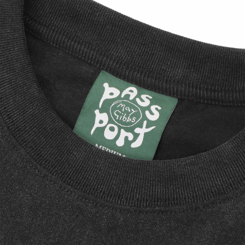 Pass~Port x May Gibbs Webbed Bed Tee (Acid Black) - August Shop
