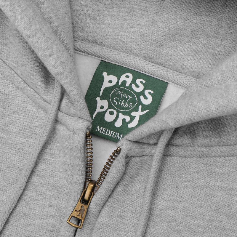 Pass~Port x May Gibbs Webbed Bed Zip Hoodie (Ash) - August Shop
