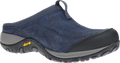 Quarter turn view Women's Dansko Footwear style name Pia Waterproof Clog in color Navy. Sku: 4368290200