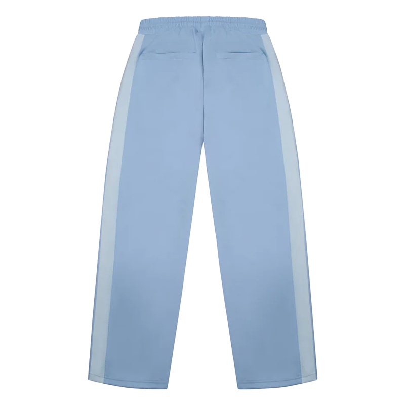 PIN TUCK TRACK PANT BLUE/OFF WHITE