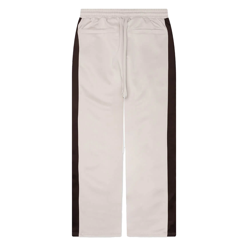 PIN TUCK TRACK PANT STONE/BROWN