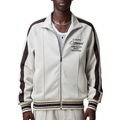 PIN TUCK TRACK TOP STONE/BROWN