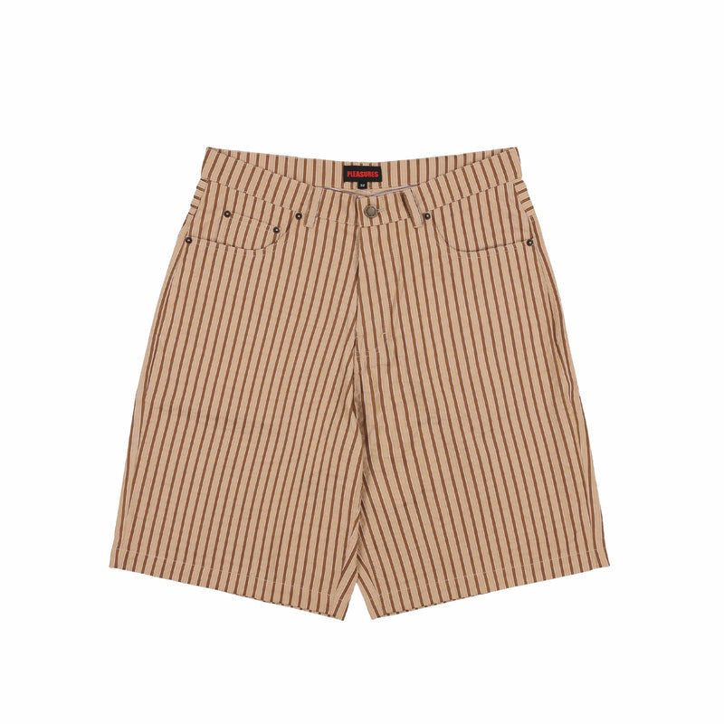 Pleasures Cat Mirror Shorts (Beige) - August Shop