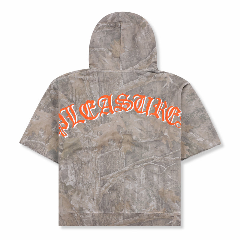 Pleasures Cut Off Hoodie (Camo) - August Shop