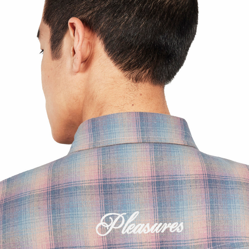 Pleasures Sender Western Button Up Shirt (Pink) - August Shop