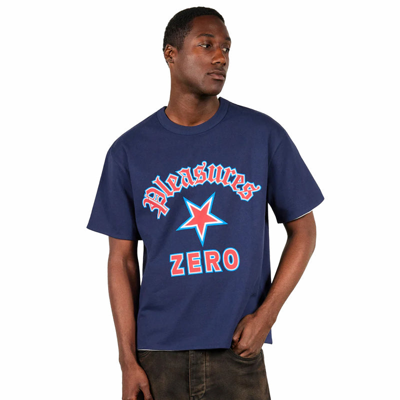 Pleasures Stars Reversible T-Shirt (Navy) - August Shop