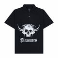 Pleasures Tradition Polo Shirt (Black) - August Shop