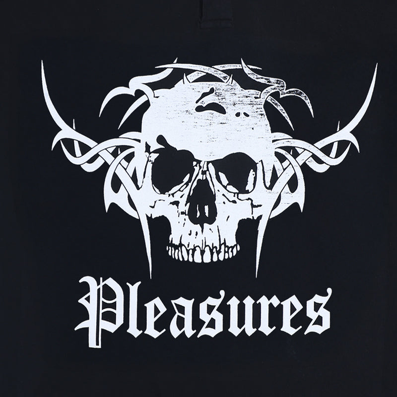 Pleasures Tradition Polo Shirt (Black) - August Shop