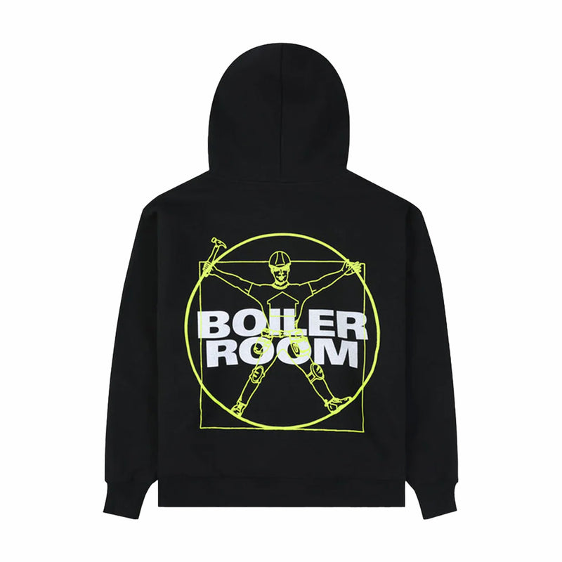 Pleasures x Boiler Room Workman Hoodie (Black) - August Shop
